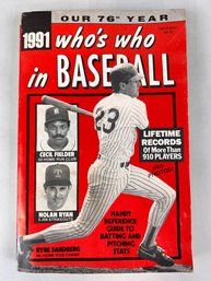 1991 Who's Who In Baseball Book