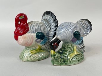 Vintage Turkey Salt And Pepper Shakers