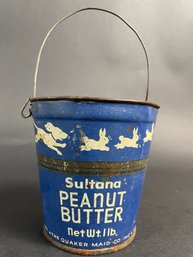 Sultana Peanut Butter Pail - Scarce Variation