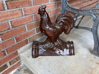 Antique Rooster Roof Tile Finial - As Is