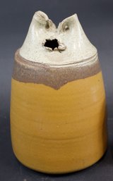 1971 Brutalist Style Art Pottery Vase - Signed