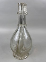 Vintage Hand Blown 4 Sided Decanter