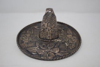 Vintage Mexican Sterling Silver Repousse Sombrero Hat (82g)