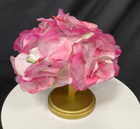 Vintage Pink Silk Flower Hat