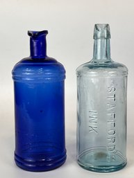 Antique Staffords Inks Bottles