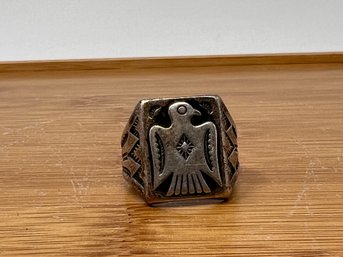 Sterling Mens Native American Ring