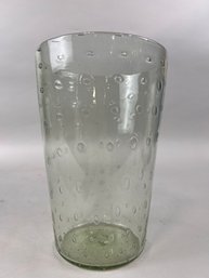 Vintage Hand Blown Vase Bubble Pattern