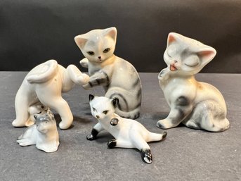 Lot Of Vintage Porcelain Cats