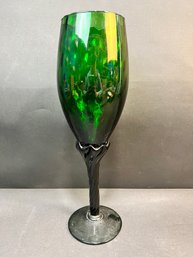 Large Green Wine Glass Vase