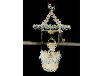 Vintage Spun Glass Figure Of A Wishing Well