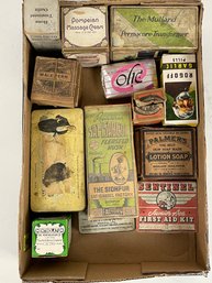 Large Lot Of Collectible Advertising Tins