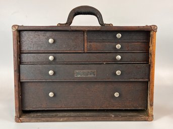 Antique Machinist Box By Tool Shop Howe Co Detroit