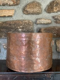 Nice Quality Antique Hammered Copper Pot - Unsigned