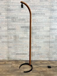 Mid Century Bentwood Floor Lamp - No Shade