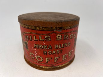 Antique Hills Bros Coffee Can