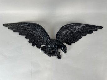 Large Painted Iron Eagle