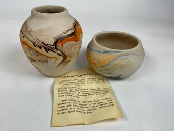 Pair Of Nemajdi Pottery Vessels