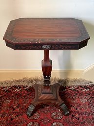 Ornate Rosewood Pedestal Table