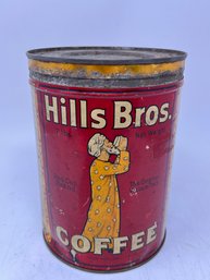 Antique Hills Bros Coffee Tin