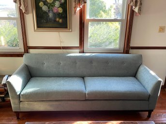 Contemporary Sofa By Pier One In A Light Blue Upholstery