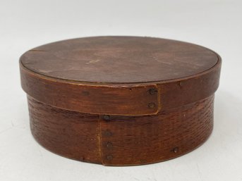 Early 19C Round Bentwood Pantry Box