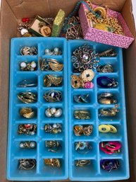 Large Lot Of Vintage Costume Jewelry