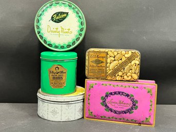 Collection Of Vintage Advertising Tins