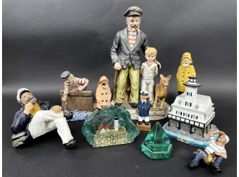 Large Collection Of Nautical Figures - Old Salts Collection And More