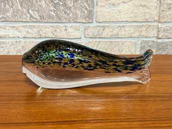 Art Glass Fish Sculpture By Wedgewood