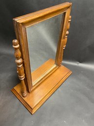 Vintage Wooden Vanity Mirror