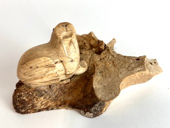 Walrus Inuit Bone Carving