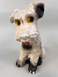 VIntage Chalk Ware Carnival Prize Dog