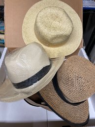 Group Of Woven Hats