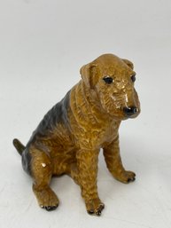 Chalkware Dog Statue