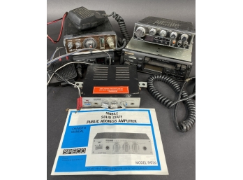 Lot Of Vintage Mobile Amplifiers/radios