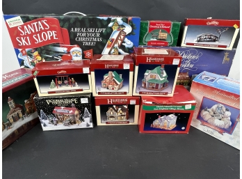 Large Lot Of Christmas Village Pieces And Accessories Including Dickens And More