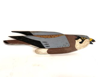 Folk Art Carved Bird Of Prey