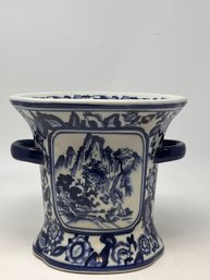 Decorative Blue And White Porcelain Vase