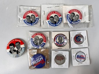 Vintage Political Pin Lot