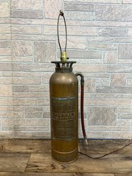 Antique Copper Fire Extinguisher Lamp