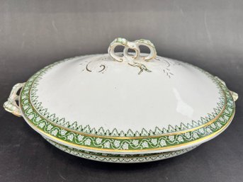 Antique Covered Dish 'the Monterey'pattern By Ridgways