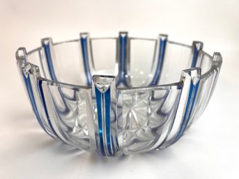 Stunning Large Czech Glass Bowl