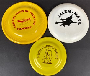 Vintage Advertising Frisbees Lot 3