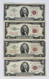 Red Seal $2 Dollar Bill  Lot 20