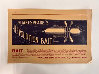 Shakespeares Revolution Bait Advertising Print 1/100