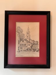 Clark M Goff Pen And Ink Of Provincetown, MA - Print