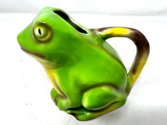 Rare Staffordshire Frog Pitcher By Tony Wood