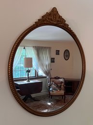 Antique Gilt Framed Round Mirror