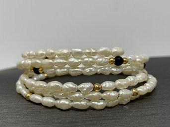 Fresh Water Pearls With 14k (J20)