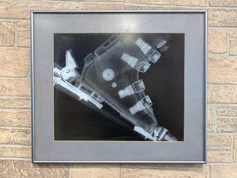 Large Framed X-Ray Of Ski Boot